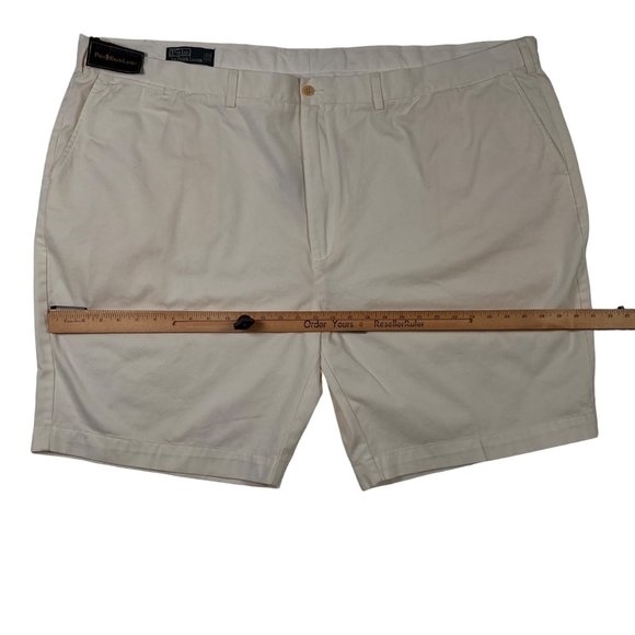 NWT Polo by Ralph Lauren Shorts Men's Big & Tall Slash Pocket Chinos White 56B - Picture 7 of 13